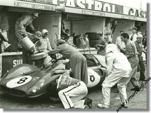 ferrari 330 p3 4. Vintage 1967 photo of Ferrari