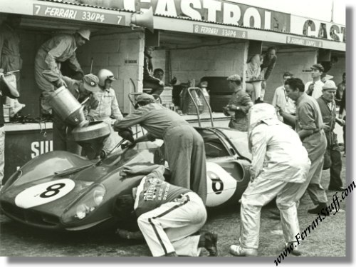 Vintage 1967 photo of Ferrari ferrari 330 p3 4. Vintage 1967 photo of Ferrari