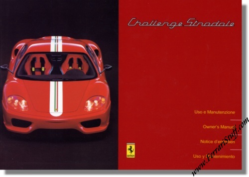 Ferrari Challenge Stradale Owners Manual