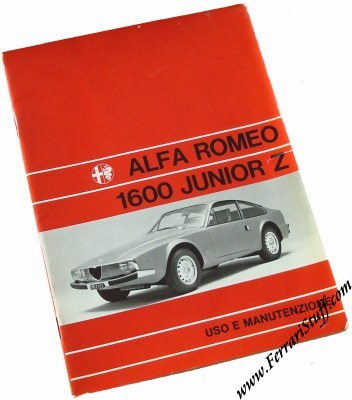 Alfa Romeo on 1972 Alfa Romeo 1600 Junior Z Zagato Owners Manual