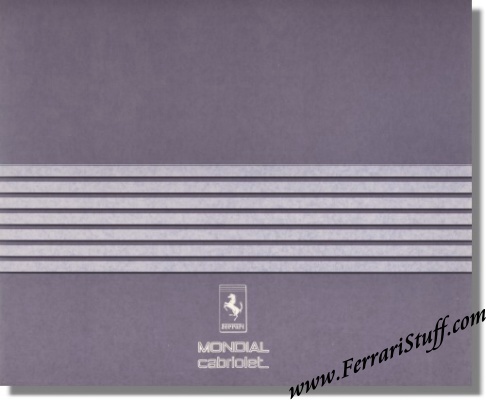 Ferrari Mondial Cabriolet Quattrovalvole Brochure