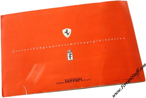 Original 1958 Ferrari 250 GT PF Coupe Pinin Farina Sales Brochure in English
