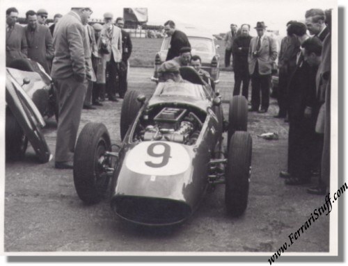 Vintage 1950's photo of Ferrari 246 Britain Vintage 1950's photo of Ferrari 246 Britain