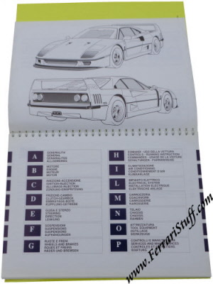 Ferrari Owners Manuals